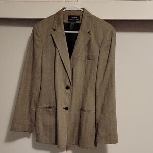 Lauren By Ralph Lauren Classic Herringbone Blazer